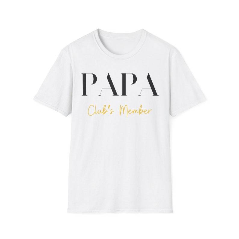 Papa Club's Member, Fathers Day T-Shirt Gift, Expecting Dad Announcement