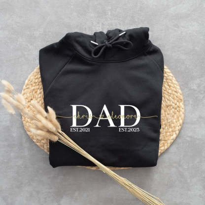 Personalized Papa sweatshirt, Sweatshirt with child's name, Gift For Dad