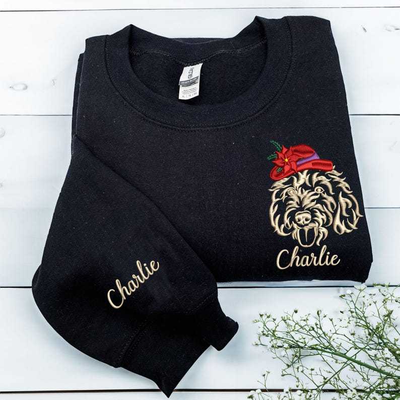 Custom Pet Lines Embroidered Sweatshirt/Hoodie
