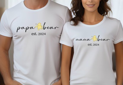 Personalized Papa Bear Shirt, Est With Kid Name Shirt, Gift For Papa, Papa Shirt
