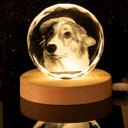 Custom Engraved 3d Crystal Picture Gift For Pets Couples Parents,Christmas Gifts,Perfect Gifts