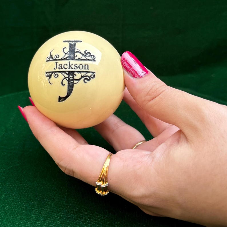 Personalized Snooker/Billiards Cue Ball - Great Gift For Dad, Gift For Him, Boyfriend Gift, Anniversary Gifts, Gift For Husband