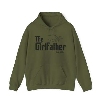The Girlfather Hoodie, Personalized Dad of Girl Hoodie, Gift for Dad of Girls, Fathers Day Hoodie