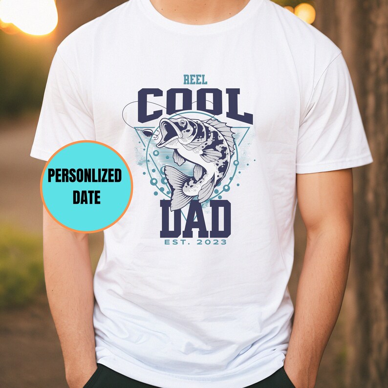 Reel Cool Dad Shirt, Daddy's Fishing Buddy T-Shirt, Dad Fisherman, Gift from Kid, Fathers Day Present