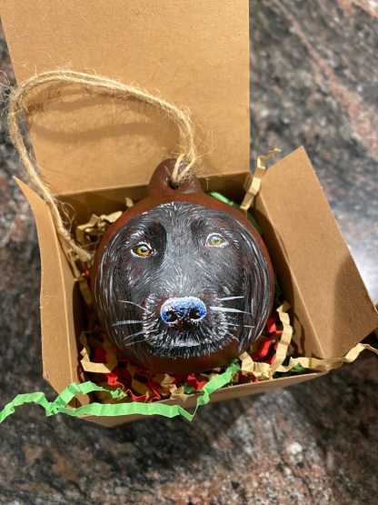 Custom Handpainted Pet Christmas Bauble