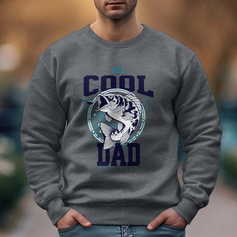 Reel Cool Dad Shirt, Daddy's Fishing Buddy T-Shirt, Dad Fisherman, Gift from Kid, Fathers Day Present