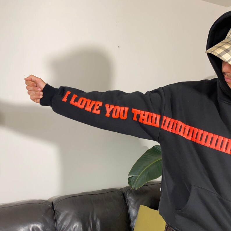 I Love You This Much Hoodie: Unisex Regular Fit Fleece Hoodie Valentine Gift