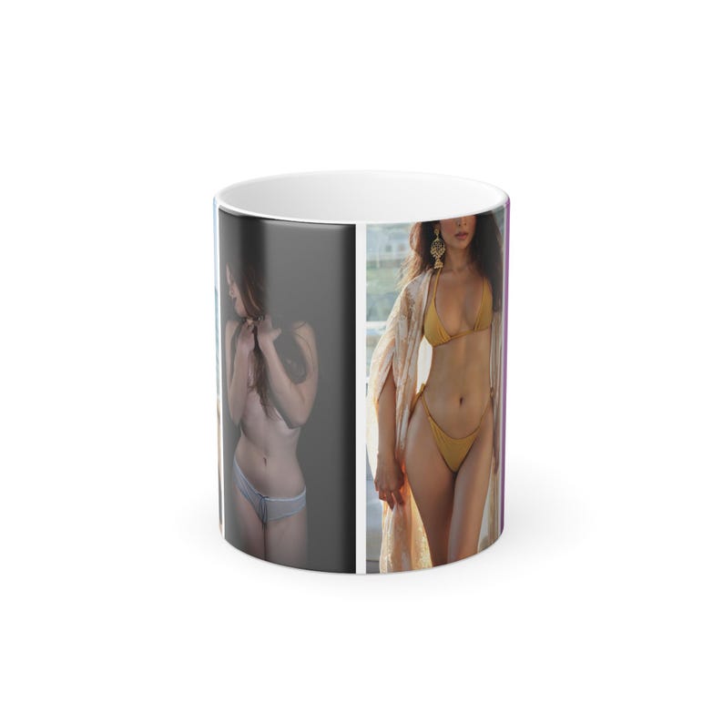 Custom Boudoir Photo Mug | Color morphing magic Mug, Couple Anniversary Valentine gift