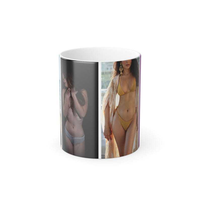 Custom Boudoir Photo Mug | Color morphing magic Mug, Couple Anniversary Valentine gift