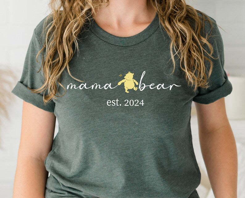 Personalized Papa Bear Shirt, Est With Kid Name Shirt, Gift For Papa, Papa Shirt