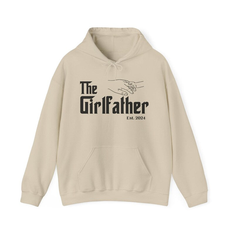 The Girlfather Hoodie, Personalized Dad of Girl Hoodie, Gift for Dad of Girls, Fathers Day Hoodie
