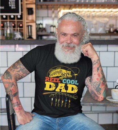Personalized Reel Cool Dad Fishing Shirt, Vintage Dad Shirts