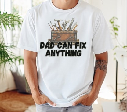 Custom Dad Toolbox shirt, Dad Can Fix Anything Shirt, Work Dad Shirt, Dad's Garage Shirt