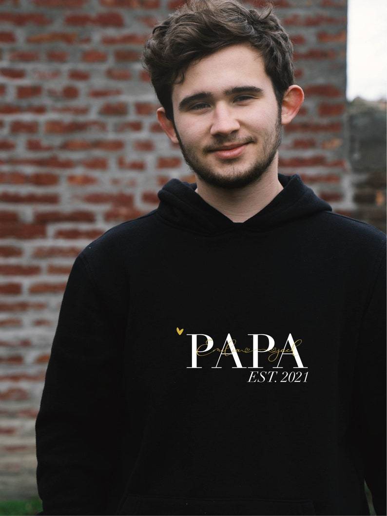 Custom Dad Hoodie with kids names, Personalized Hoodie, Gift For Dad