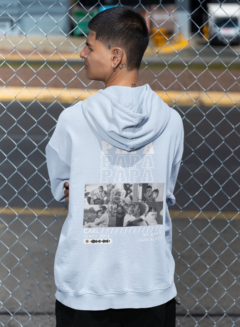 Custom Vintage Photo Unique Gift for Dad Hoodie