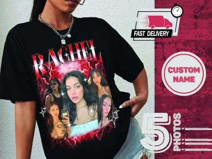 Custom Photo Vintage Tee For Girlfriend/Boyfriend