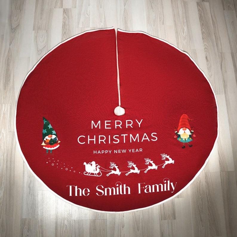 Custom Christmas Holiday Home Decor Custom Tree Skirt