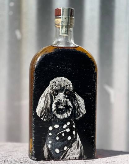 Custom Pet Portrait Whiskey Bottle - Gift For Pet Lovers