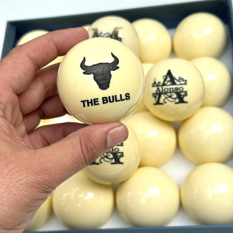 Personalized Pool Cue Ball Billiards Ball Engraved Ball Gift For Dad Gift For Him Your Own Handwritting On Cue Ball