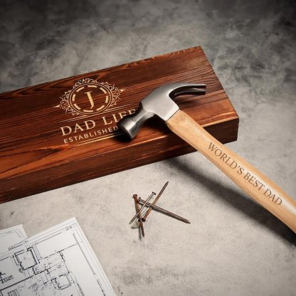 Bonds Built Personalized Gift For Dad - Custom Hammer And Case Gift To Father