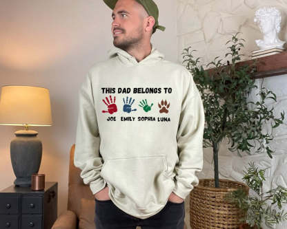 This Dad Belongs To Hoodie, Father's Day Gift, Father's Day Sweatshirt