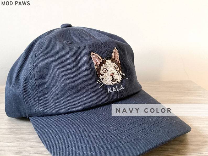 Custom EMBROIDERED Pet Hat Using Pet Photo Personalized Dog Hat Custom Cat Hat Custom Pet Cap Dog Hat Custom Dog Baseball Cap Dog Mom Hat