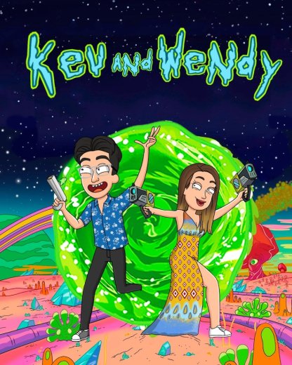 Personalized Couple Portrait Photo Cartoon Illustration, Birthday and Anniversary Gift