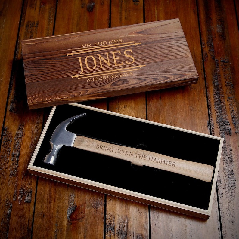Bonds Built Personalized Gift For Dad - Custom Hammer And Case Gift To Father