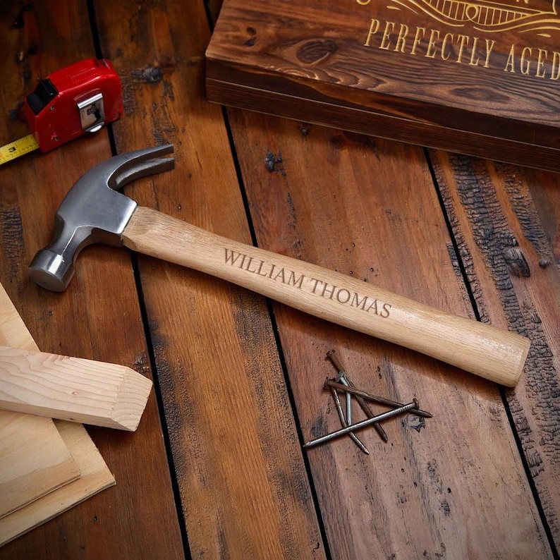 Bonds Built Personalized Gift For Dad - Custom Hammer And Case Gift To Father