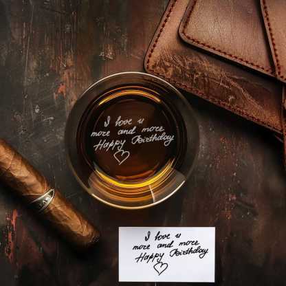 Personalized Photo Whiskey Decanter with Wooden Gift Box