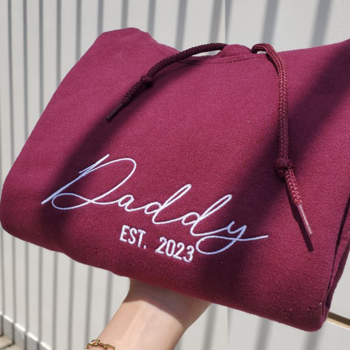 Daddy EST 2023 Crewneck Embroidered