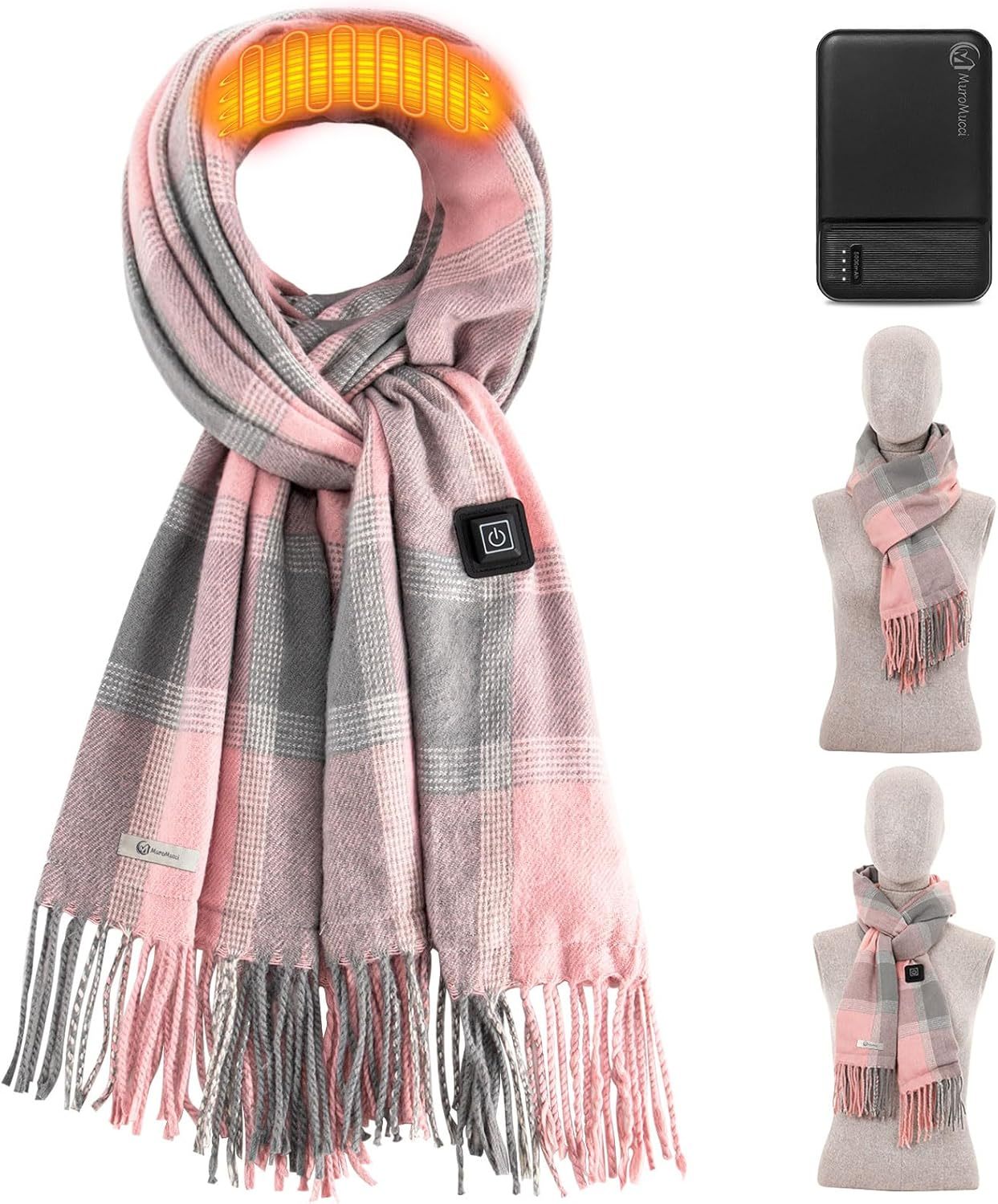 Electric Heating Scarf with 3 Temperature, Intelligent Electric Heating Scarf