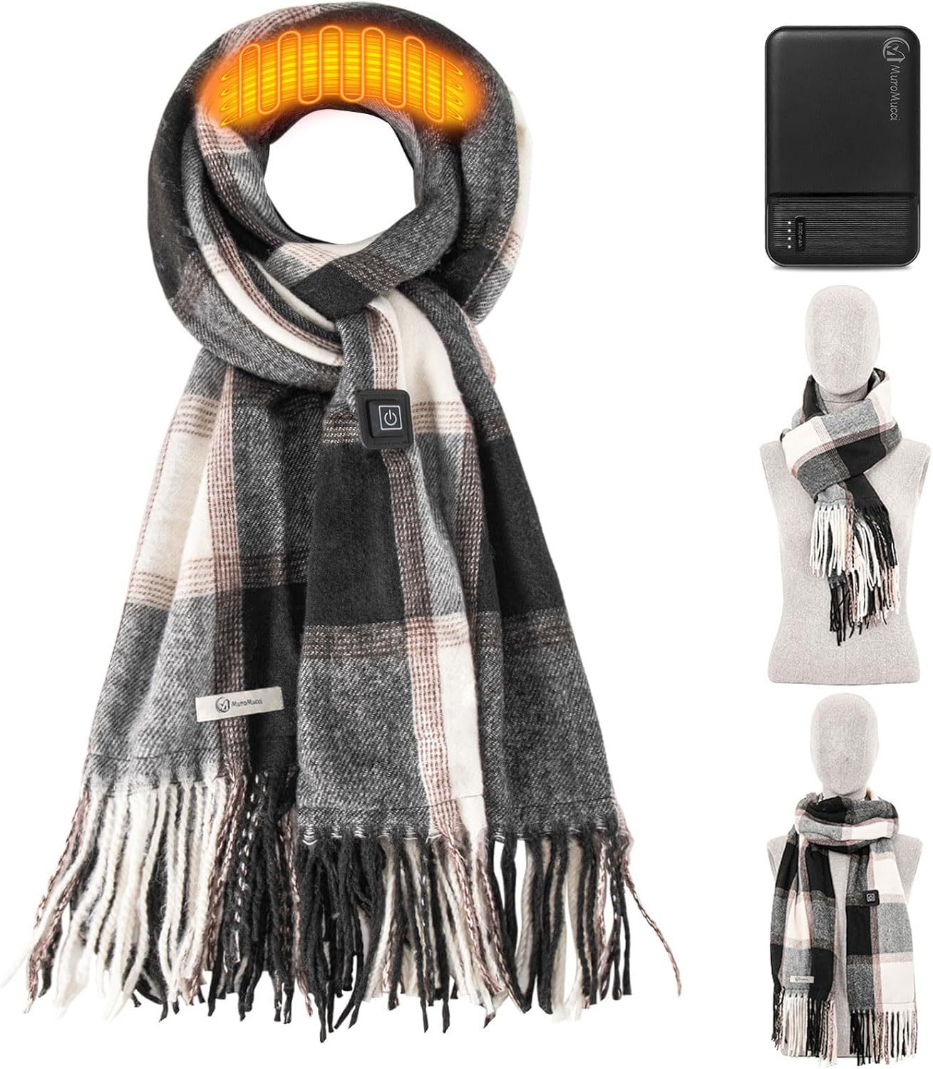 Electric Heating Scarf with 3 Temperature, Intelligent Electric Heating Scarf