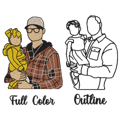 🔥Hot Sale🔥Custom DAD Embroidered Photo Sweatshirt - Gift to Father