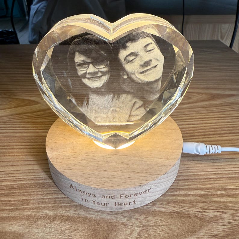Custom Engraved 3d Crystal Picture Gift For Pets Couples Parents,Christmas Gifts,Perfect Gifts