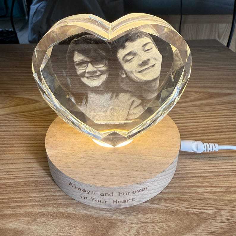 Custom Engraved 3d Crystal Picture Gift For Pets Couples Parents,Christmas Gifts,Perfect Gifts