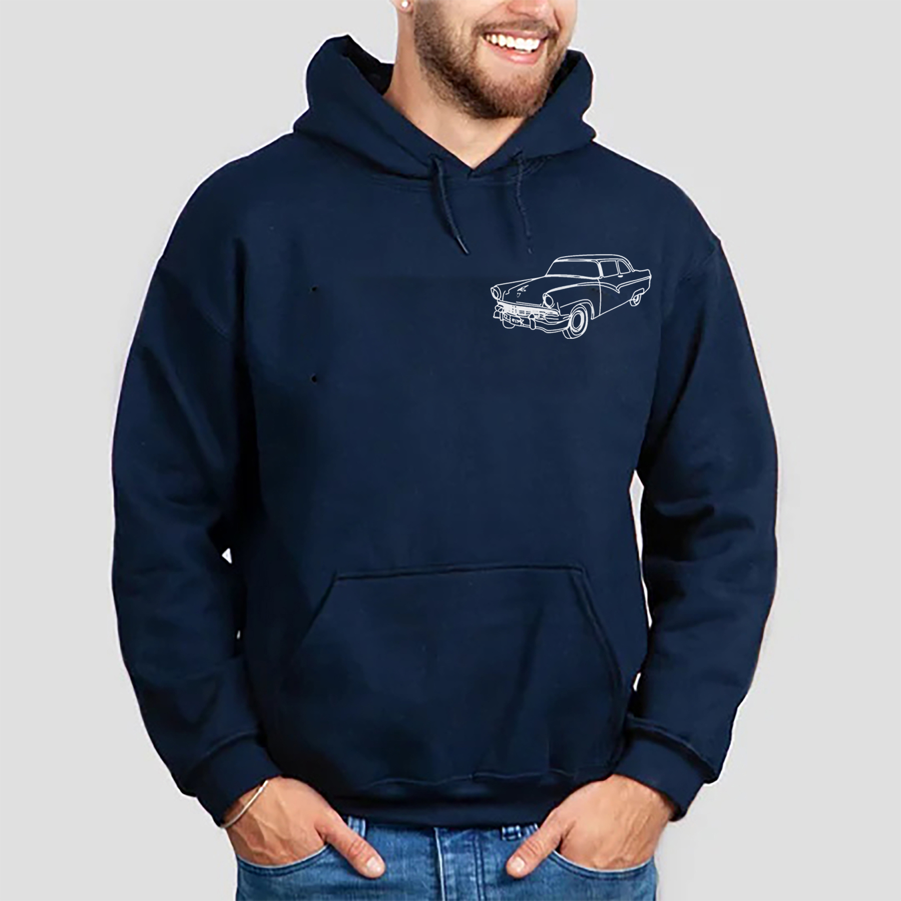 Custom Car Embroidered Crewneck & Hoodies – The Perfect Gift for Your Boyfriend or Husband!