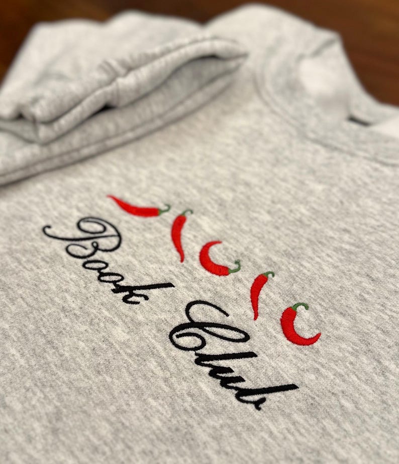 Custom Spicy Book Club Embroidered Sweatshirt: Romantasy Reader Crewneck