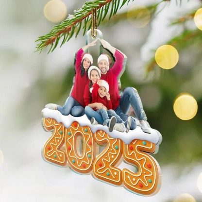 Personalized Photo Siblings Family Forever Christmas Ornament