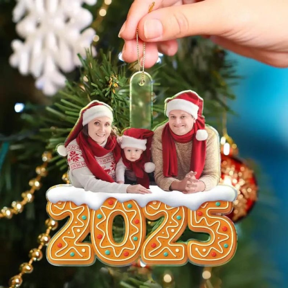 Personalized Photo Siblings Family Forever Christmas Ornament