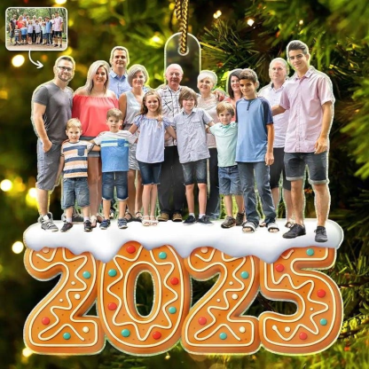 Personalized Photo Siblings Family Forever Christmas Ornament