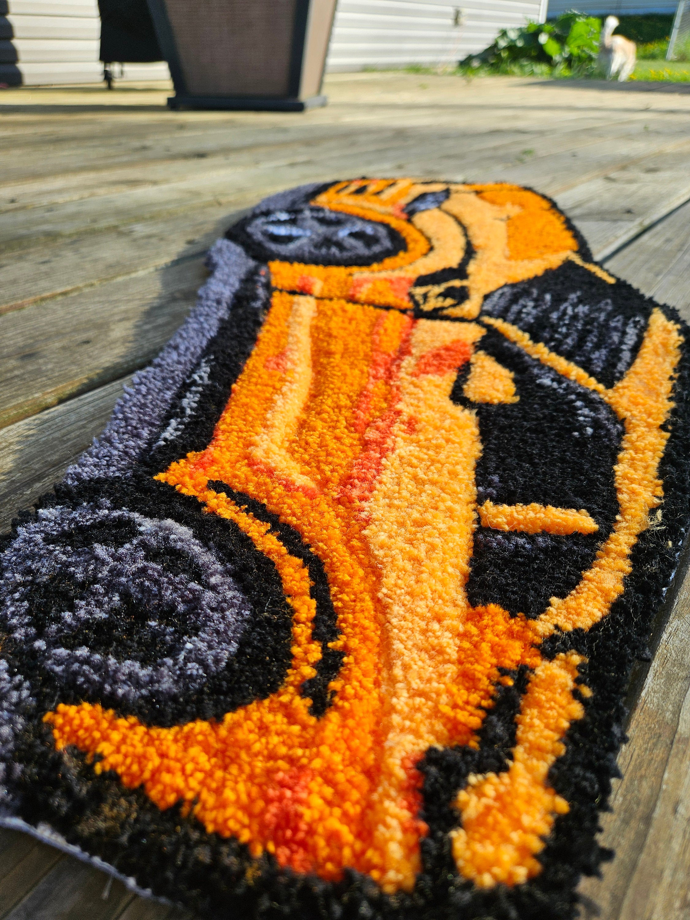 Custom Vintage Car Tufted Slip Rug, Home Decor Rug