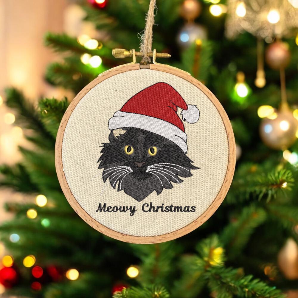 Embroidered Golden Retriever Christmas Ornament, Personalized Name Photo Golden Dog Christmas Decor