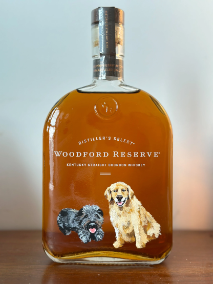 Custom Whiskey Bottles with Pet Portraits