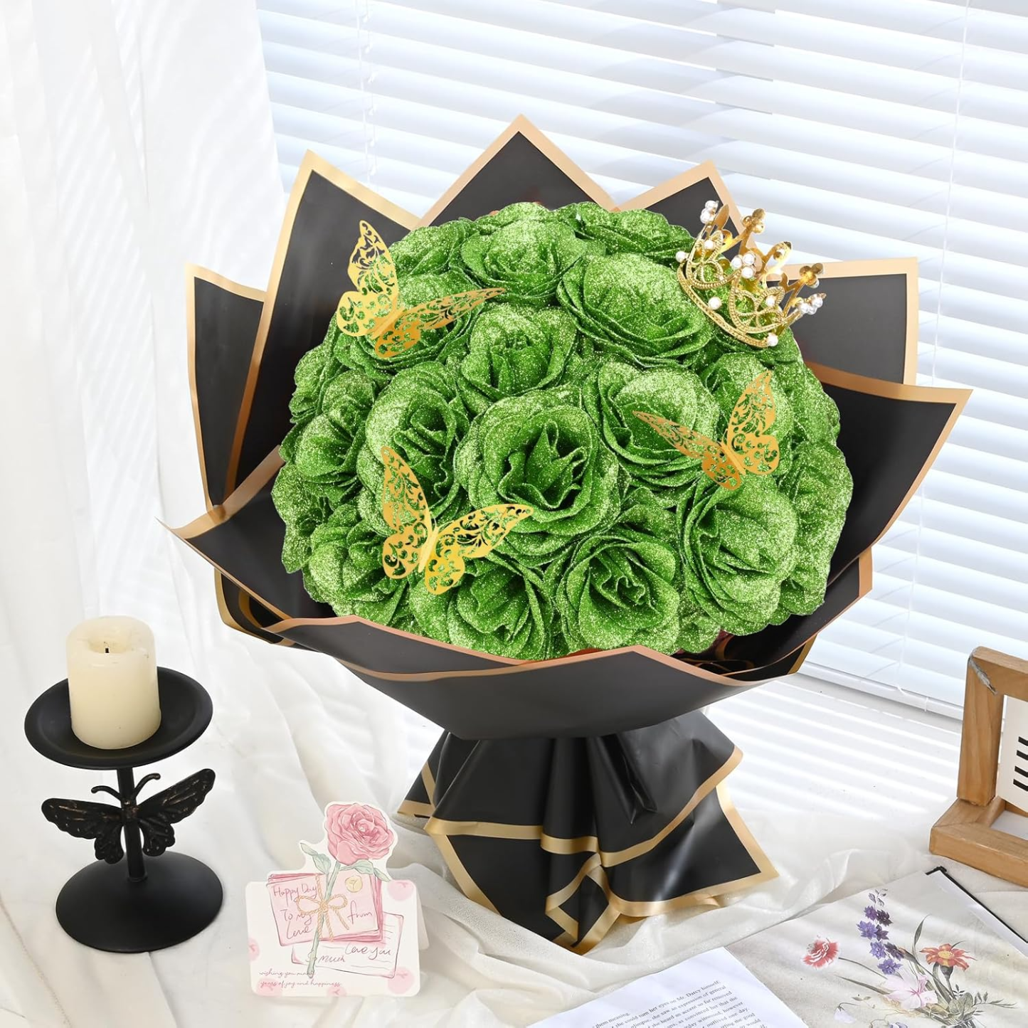 💕Glitter Rose Bouquet💕 - Best Gift to Lover