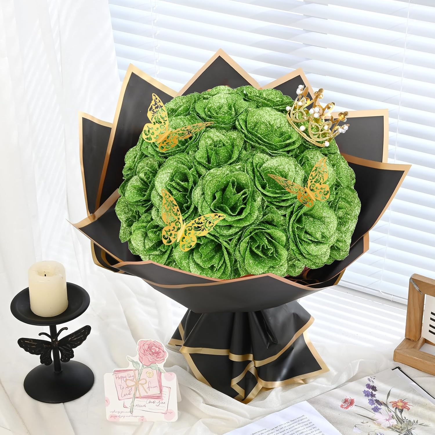 💕Glitter Rose Bouquet💕 - Best Gift to Lover