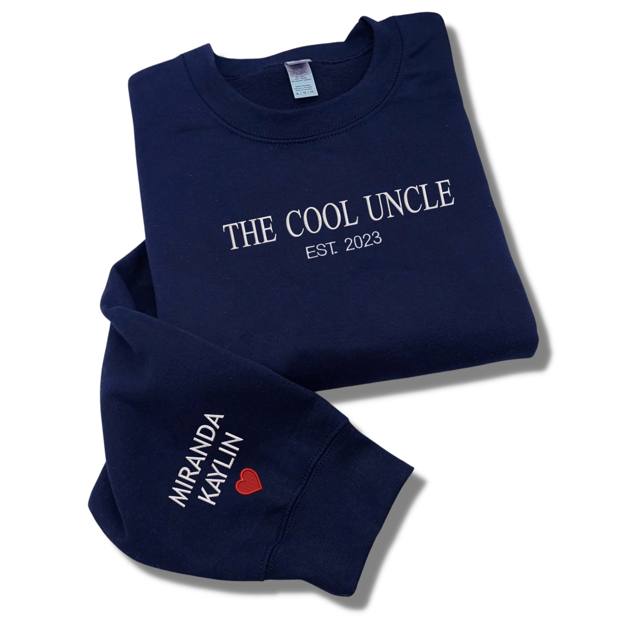 The Cool Dad EST 2023 Crewneck Embroidered
