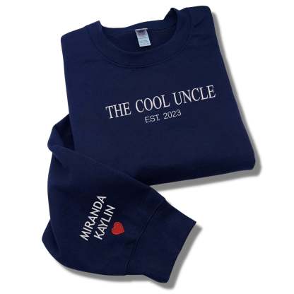 The Cool Dad EST 2023 Crewneck Embroidered