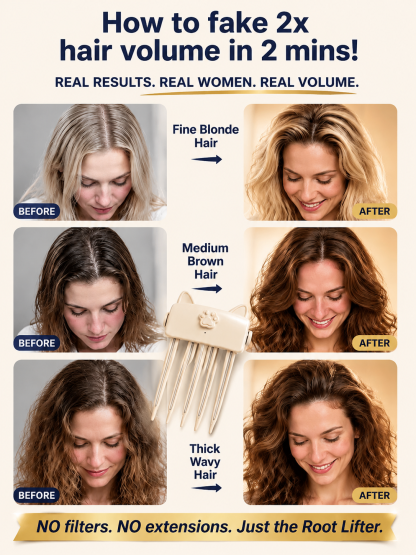 Banish flat hair! Cordless root booster with red light for XXL volume.