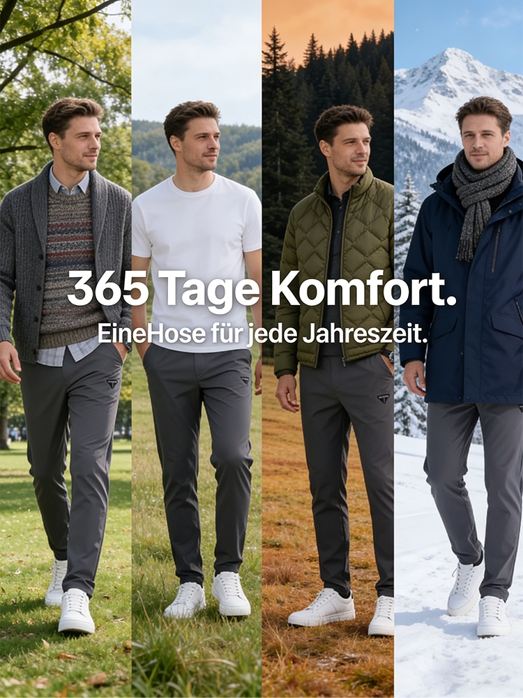 Elastische gerade Hose, Freizeit und Sport in einem.